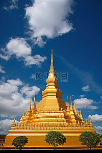 老挝金边的大金塔