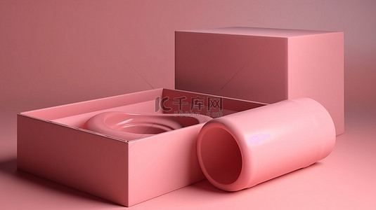 气息报名背景图片_带有节日气息的粉色纸盒包装盒，非常适合零食美容产品护肤品或盥洗用品