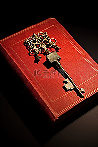 钥匙背景图片_另一本书上面的两把钥匙