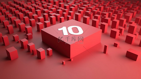 粉丝不够背景图片_100 万粉丝的 3D 风格符号，非常适合社交媒体帖子方形尺寸