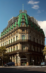 巴黎建筑背景图片_城市的主要建筑