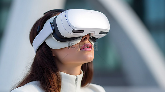 科技和生活背景图片_使用 3D 技术和现实眼镜进行虚拟模型游戏