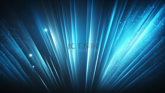 蓝色光束科技背景图片_光线科技射线蓝色背景