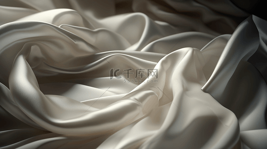 丝织物面料白色丝绸背景