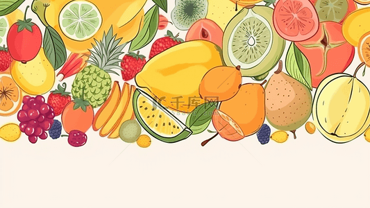 水果插画背景