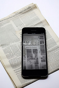 iphone三视图背景图片_背景中的纸张上放置着一部 iPhone