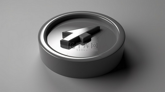 按钮加载背景图片_带有光标加载和设计开发图标的灰色按钮的时尚 3D 渲染