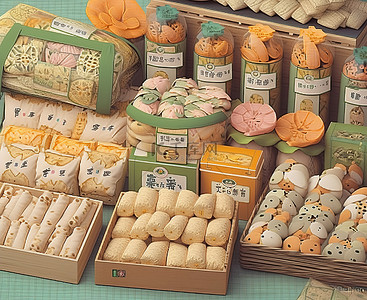 一家中国礼品包装公司以日本零食和水果为特色