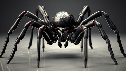 蜘蛛昆虫背景图片_险恶的黑寡妇完美适合万圣节蜘蛛昆虫主题设计 3D 渲染