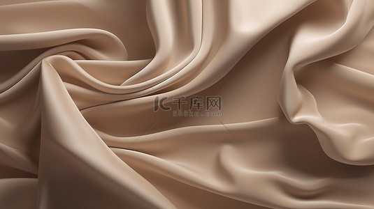 纹理褐色背景图片_豪华 3D 工作室，配有抽象奶油米色和棕色棉丝纹理背景