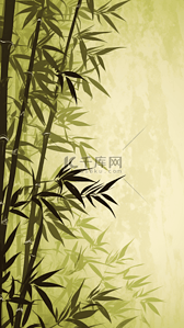 竹子清风绿色背景