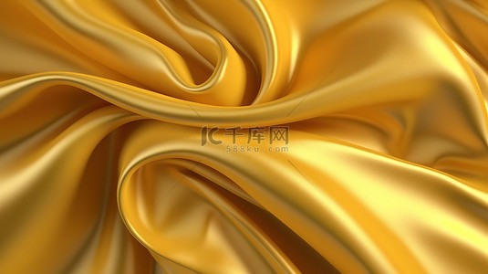3d 渲染金色纺织背景