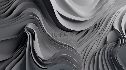 洞海报背景图片_海报模板抽象剪纸艺术在 3d 渲染与灰色和黑色阴影