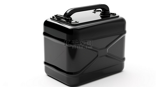 背景汽车黑色背景图片_用于机油和其他液体的白色背景与黑色罐的 3D 渲染