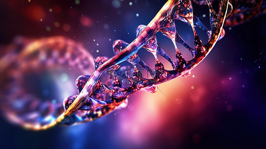 细胞背景背景图片_螺旋 DNA 结构是分子生物学的抽象表示
