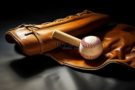 加长手套背景图片_棒球棒和手套