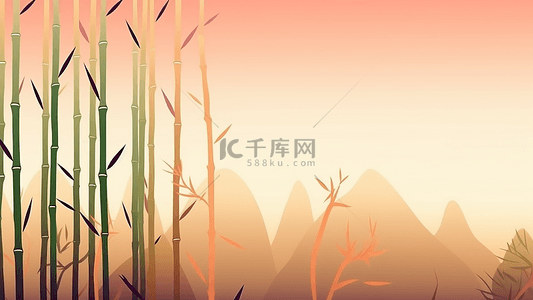 坚硬的竹子背景图片_竹子背景插图