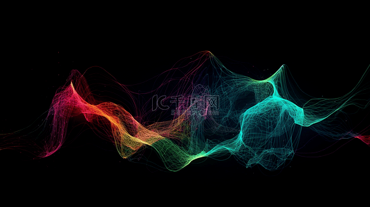 动感底纹背景图片_彩色渐变线条纹理图案