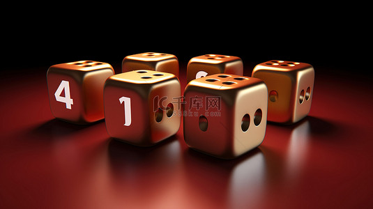 四个数字背景图片_四个骰子的图标，代表游戏中的机会和概率