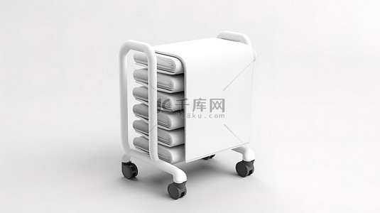 精密机加工背景图片_现代毛巾烘干机和浴室加热器，专为白色背景上的移动性 3D 渲染而设计
