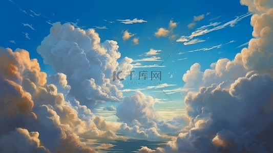 天空写实背景图片_天空写实云朵白色