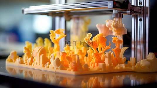 创作过程背景图片_3D打印塑料压机