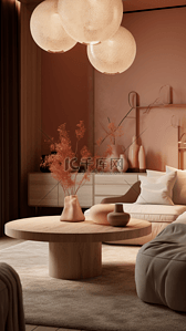 现代风格沙发背景背景图片_客厅茶几现代简约背景