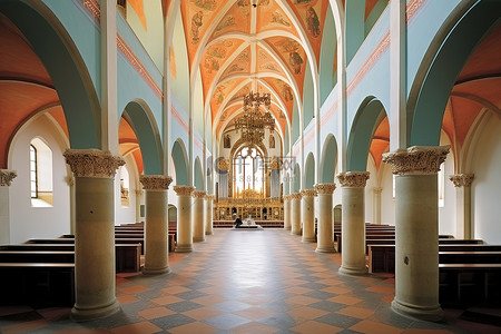 弗朗兹的故事背景图片_弗朗茨爱德华修道院的内景