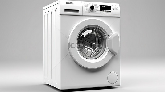 现代洗衣设备 3D 产品模拟