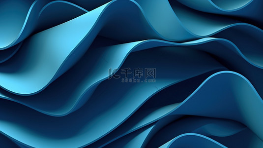3d 蓝纸设计中的抽象背景