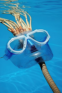 水肺潜水面罩和通气管