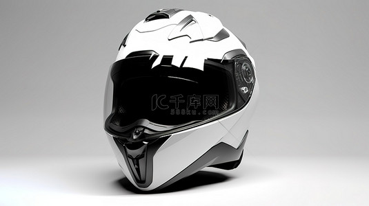 以高分辨率渲染的摩托车头盔 3D