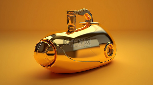 价格实在背景图片_金色汽油的 3D 渲染可以描绘燃料价格的飙升