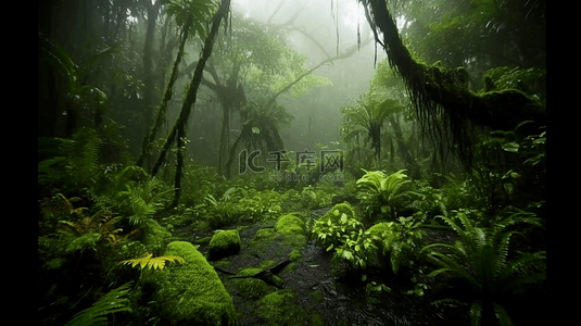 森林叶子热带植物草地自然风景