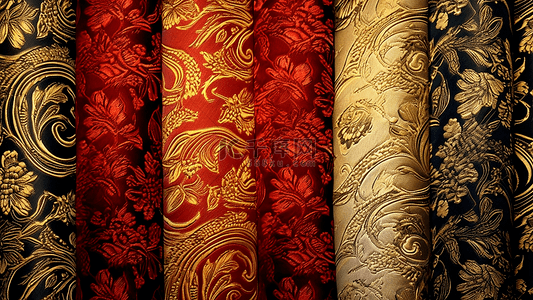 丝绸质感古典纹样背景