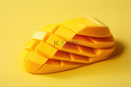 这张图片显示了切片的芒果