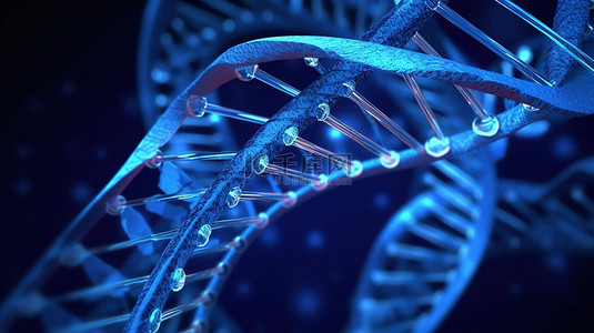 蓝色螺旋螺旋是生物技术和医学中的分子概念