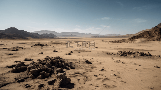 沙漠干裂背景图片_沙漠荒芜戈壁滩背景