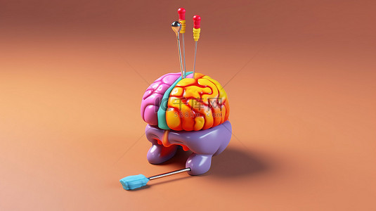 益智玩具免费背景图片_3D 渲染的儿童健脑玩具