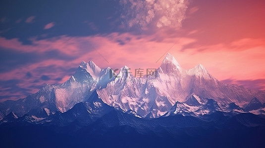 清浅色背景图片_高海拔地区有 3D 渲染漏光的山区地形