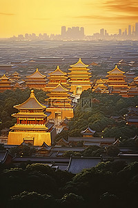 紫禁城背景图片_中国城市
