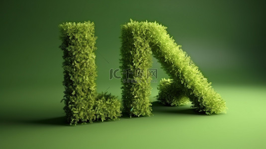 倡导背景图片_绿草中“环境”一词的概念 3D 渲染，倡导拯救地球