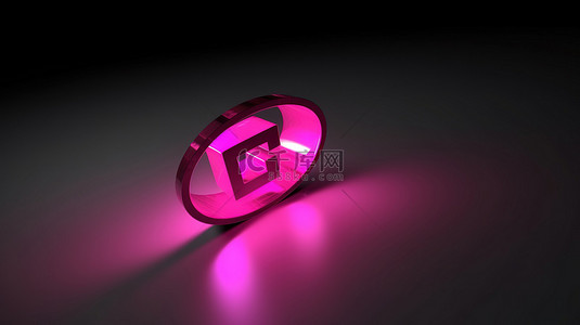 格子紫色背景图片_3d 渲染的粉红色消息图标