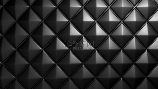 黑色平面设计背景图片_具有黑色菱形 3d 图案的背景