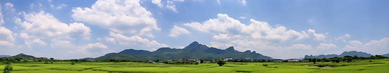 韩国整容背景图片_多云，蓝天绿草