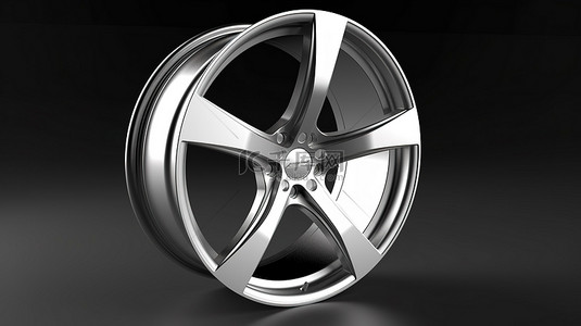 车辆背景背景图片_白色铝轮的高品质 3D 渲染