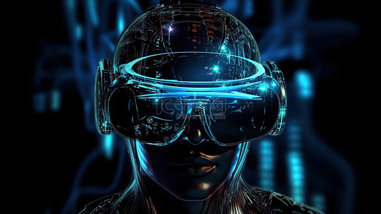 虚拟元宇宙 web3 互联网上 3D 增强现实和阿凡达技术的未来世界