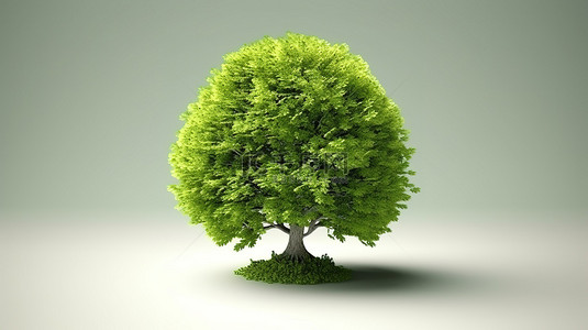 人物半身思考背景图片_3d 渲染郁郁葱葱的绿树