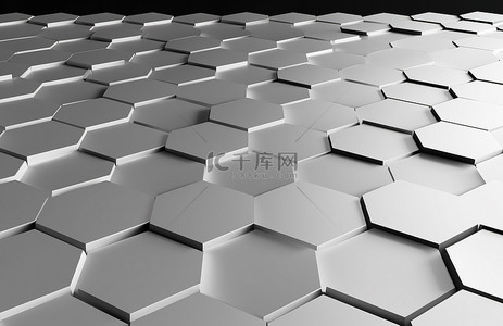 一家三口黑白背景图片_透明背景上的黑白矩形六边形