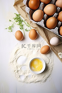 糕点食品背景图片_鸡蛋和糕点食谱